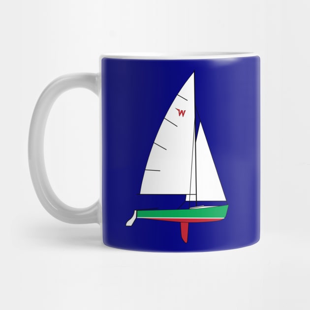 Wayfarer Dinghy Sailboat by CHBB